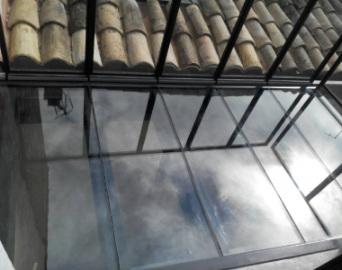 Installation plancher et garde corps en verre Lambesc 13